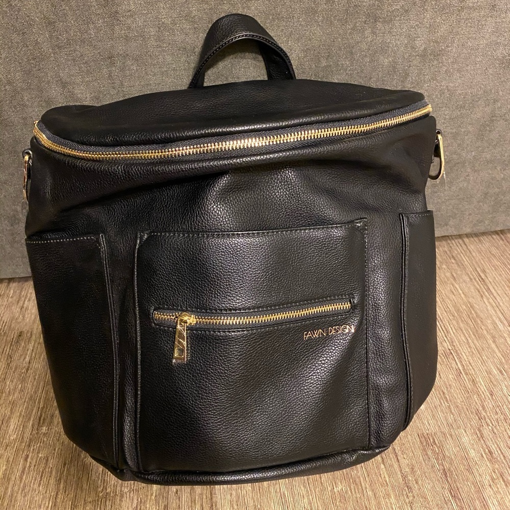 Fawn Design Original Diaper Bag in BLACK